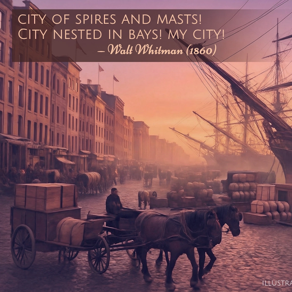 Download thumbnail for South Street Seaport at dawn by Mitchell Santine Gould