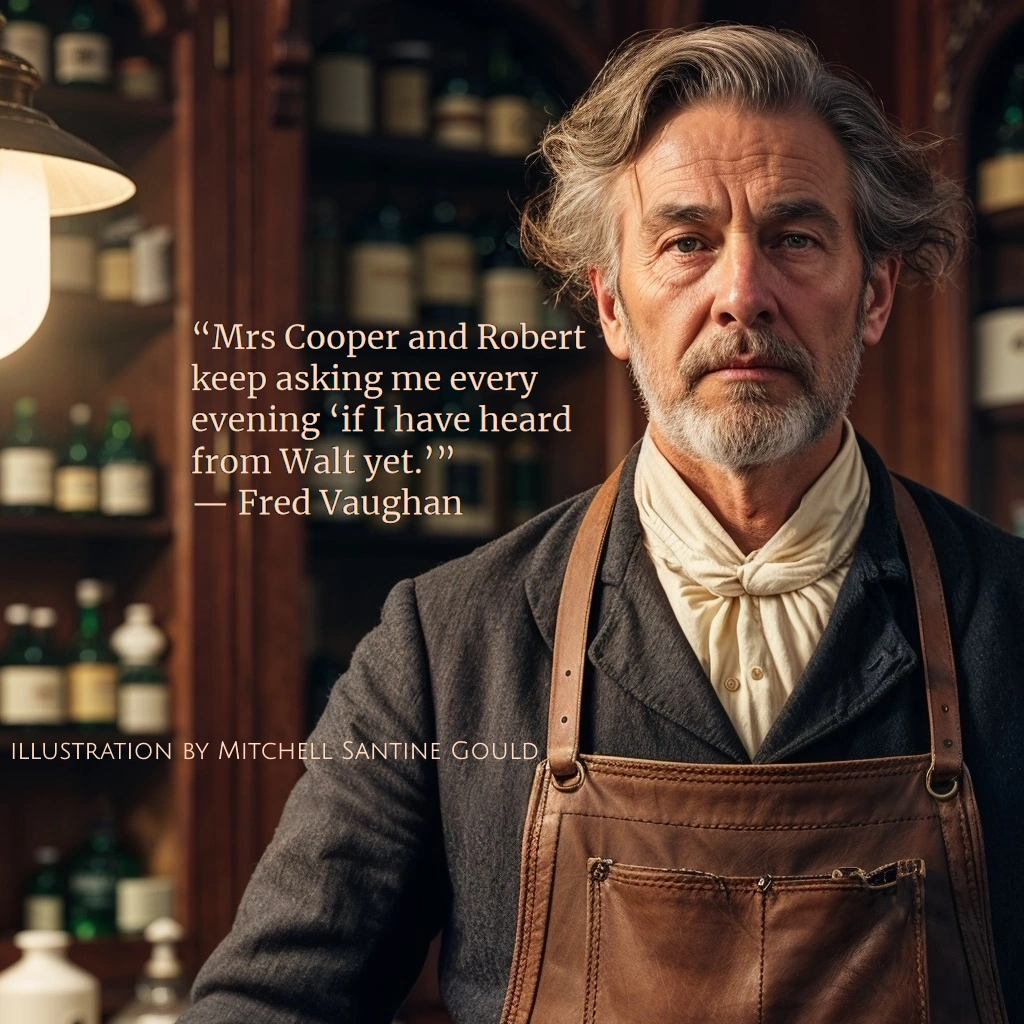Robert Cooper: Fred Vaughan’s room-mate (artist’s conception)